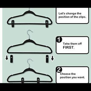 20 piece X2 velvet hanger clips.